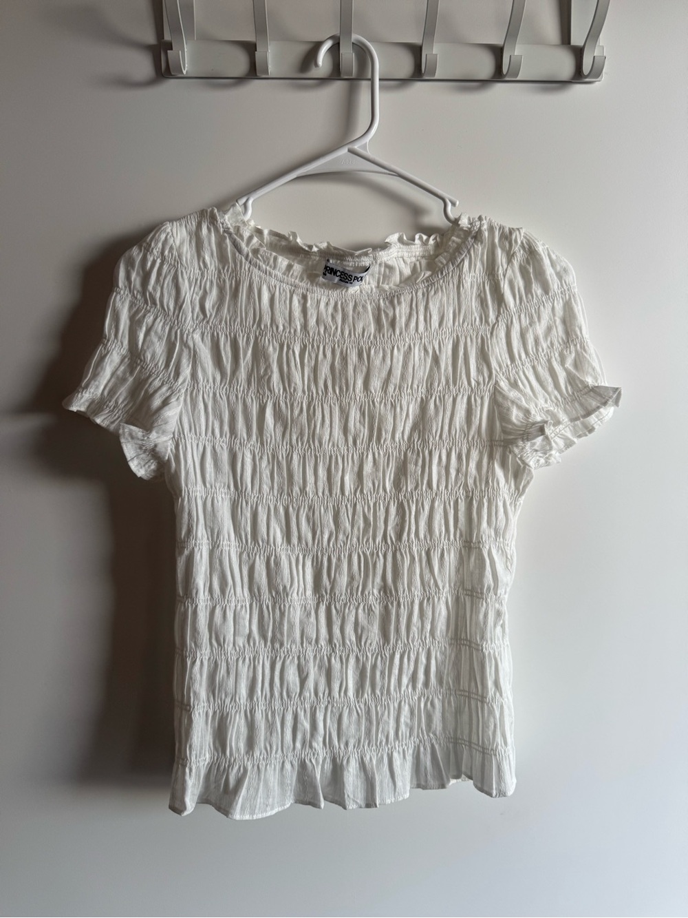 Princess Polly Rowell Shired white top - Picture 2 of 3